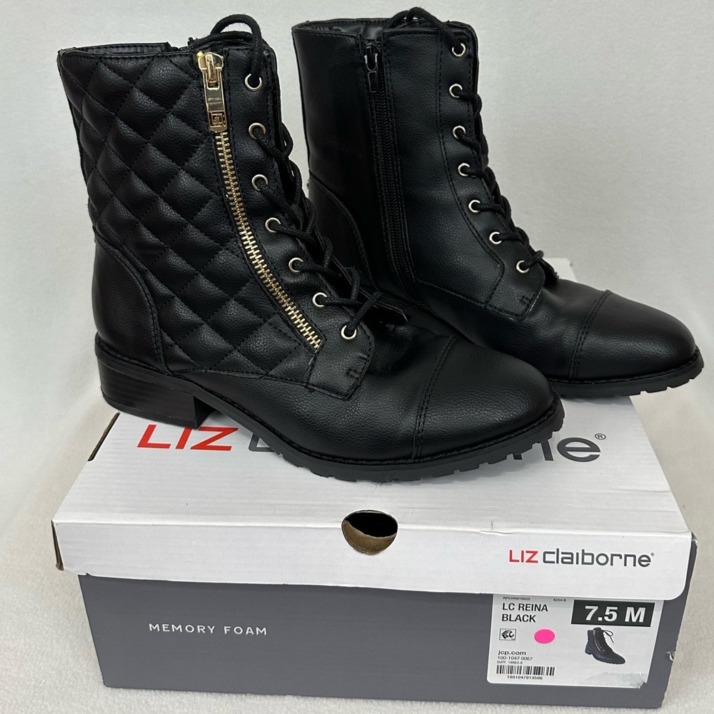 Liz Claiborne Reina Black Boots - Women’s 7.5